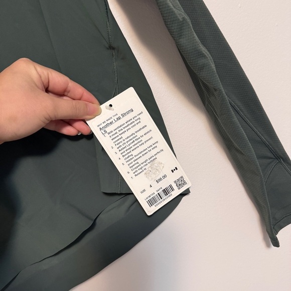 🆕 Lululemon Another Lap Strong Longsleeve - Dark Forest - Picture 4 of 9